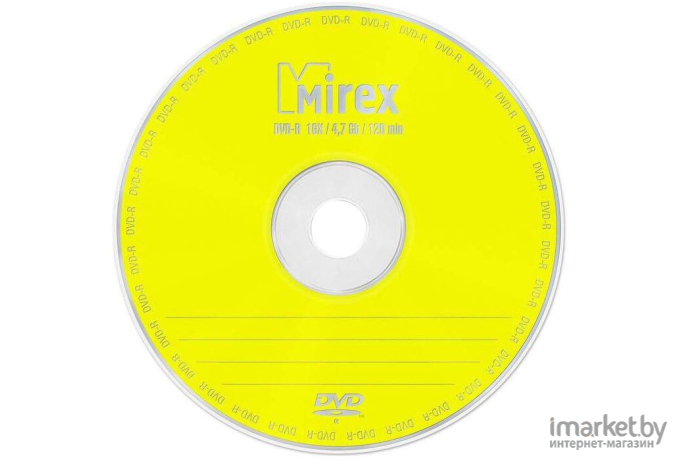 Оптический диск Mirex DVD-R 4.7 Gb 16x Cake Box 50 [202424]