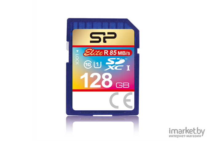 Карта памяти Silicon-Power SD 128GB Elite SDXC Class 10 UHS-I [SP128GBSDXAU1V10]