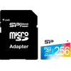 Карта памяти Silicon-Power microSD 256GB Elite microSDHC Class 10 UHS-I + SD адаптер Colorful [SP256GBSTXBU1V21SP]