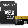 Карта памяти A-Data microSD 256GB Premier ONE microSDXC Class 10 UHS-II U3 V90 + SD адаптер [AUSDX256GUII3CL10-CA1]