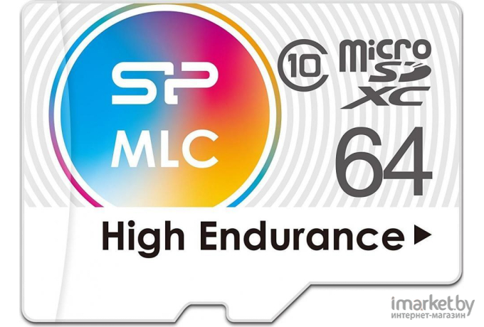 Карта памяти Silicon-Power microSD 64GB High Endurance microSDXC Class 10 UHS-I U3 SD адаптер [SP064GBSTXIU3V10SP]