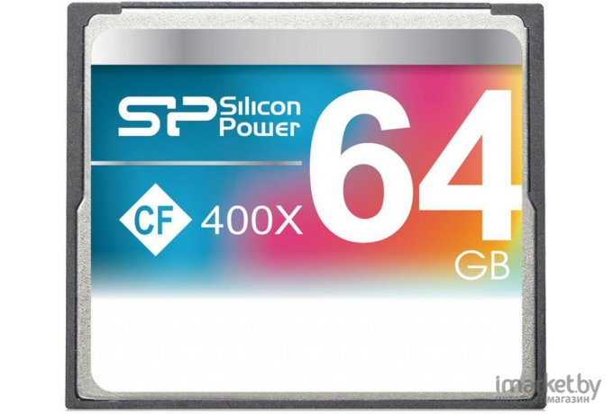 Карта памяти Silicon-Power CF 64GB 400X [SP064GBCFC400V10]