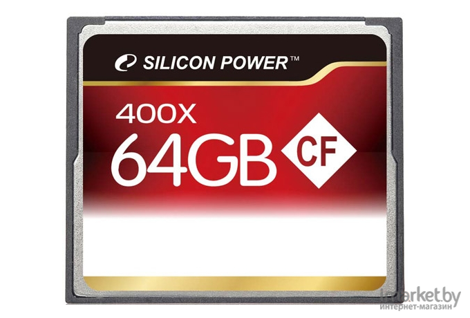 Карта памяти Silicon-Power CF 64GB 400X [SP064GBCFC400V10]