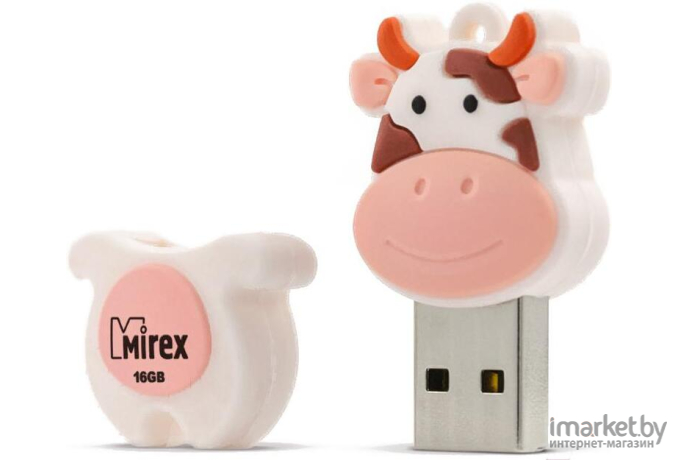 Usb flash Mirex 16GB Cow 2.0 персиковый [13600-KIDCWP16]