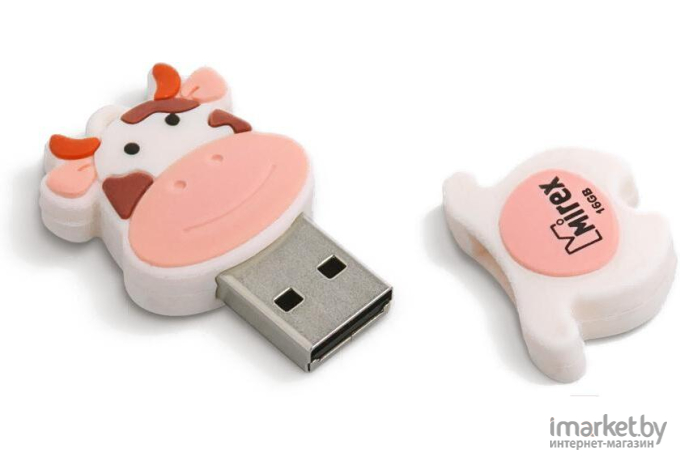 Usb flash Mirex 16GB Cow 2.0 персиковый [13600-KIDCWP16]