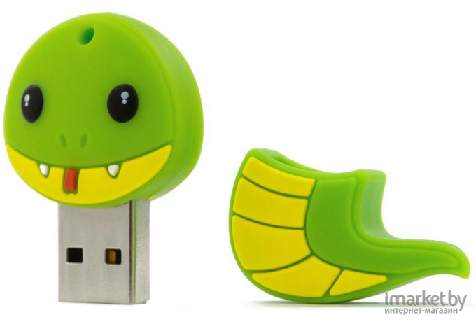 Usb flash Mirex 16GB Snake 2.0 зеленый [13600-KIDSNG16]