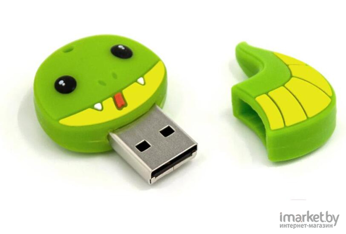 Usb flash Mirex 16GB Snake 2.0 зеленый [13600-KIDSNG16]