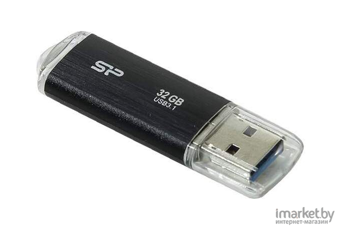 Usb flash Silicon-Power 32Gb Blaze B02 3.1 черный [SP032GBUF3B02V1K]