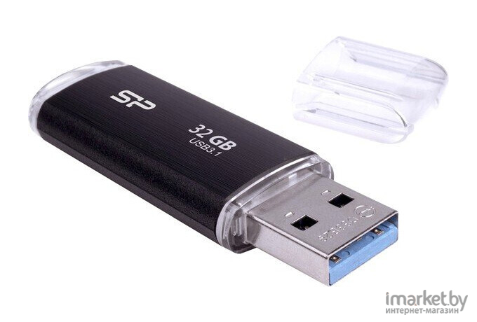 Usb flash Silicon-Power 32Gb Blaze B02 3.1 черный [SP032GBUF3B02V1K]