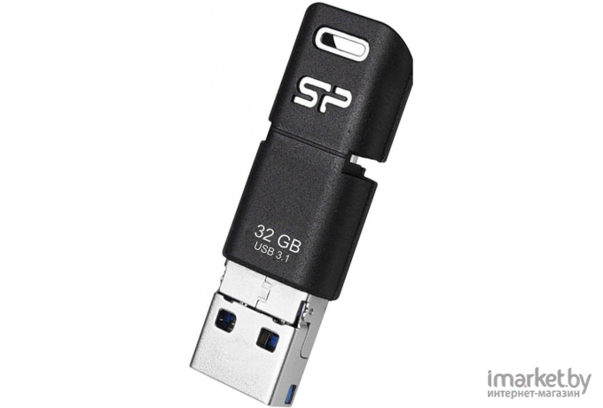 Usb flash Silicon-Power 32Gb Mobile C50 черный [SP032GBUC3C50V1K]