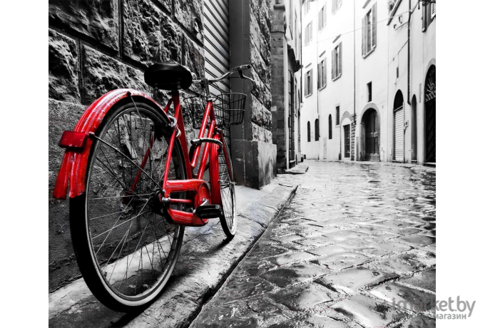 Фотообои Citydecor Красный велосипед 300x254