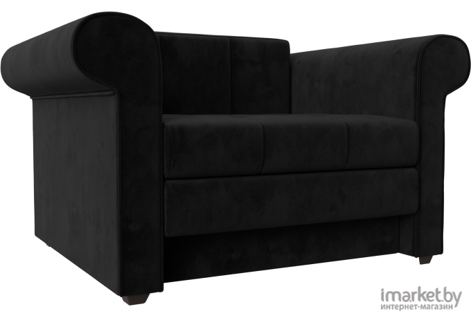 Кресло-кровать Mebelico Берли 101281 велюр черный
