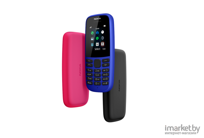 Мобильный телефон Nokia 105 TA-1174 DS Pink [16KIGP01A01]