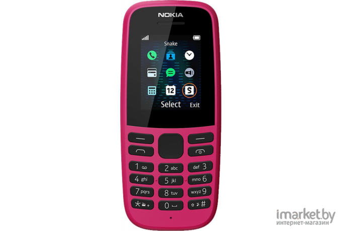 Мобильный телефон Nokia 105 TA-1174 DS Pink [16KIGP01A01]