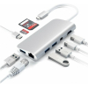USB-хаб Satechi Aluminum Type-C Multimedia Adapter [ST-TCMM8PAM]