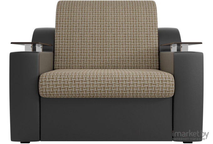 Кресло Mebelico Сенатор 100699 кресло-кровать 80, корфу 02/экокожа черный