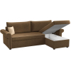 Угловой диван Mebelico Милфорд 91 правый 59552 микровельвет коричневый
