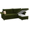 Угловой диван Mebelico Милфорд 91 правый 59551 микровельвет зеленый