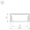  Arlight ARH-WIDE-(F)-H10-2000 Clear-PM [016591]