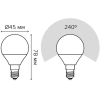 Светодиодная лампа Gauss LED Elementary Шар 6W E14 450lm 4100K 1/10/100 [53126]