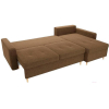 Угловой диван Mebelico Белфаст 492 правый 59070 вельвет коричневый