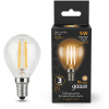 Светодиодная лампа Gauss LED Filament Шар E14 5W 420lm 2700K 1/10/50 [105801105]