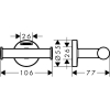 Крючок для ванны Hansgrohe Logis 41725000