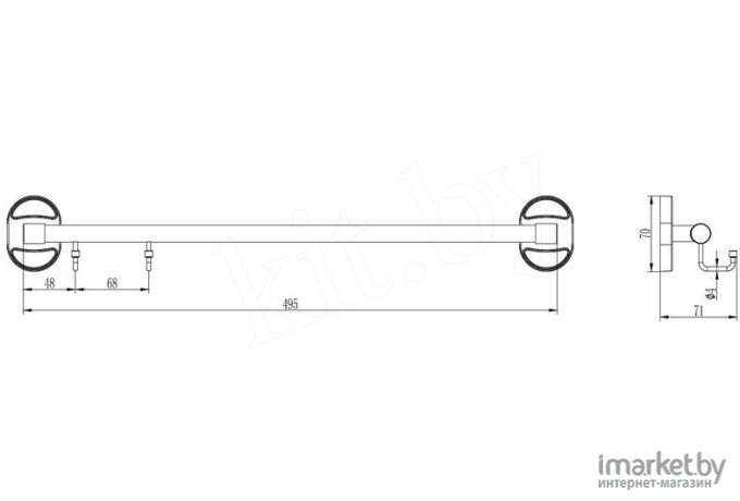 Крючок для ванны Ledeme L1916-2