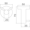 Крючок для ванны Ledeme L71705-2