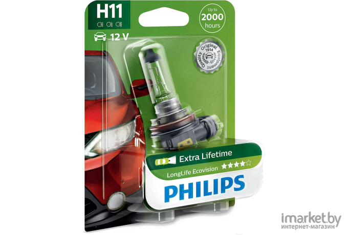 Автомобильная лампа Philips H11 12362LLECOB1