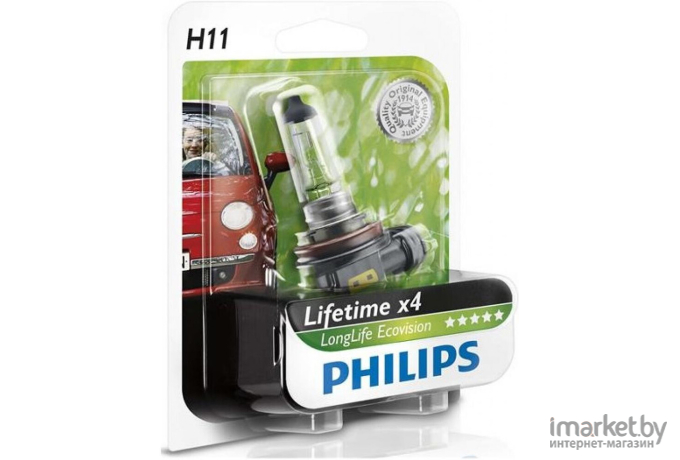 Автомобильная лампа Philips H11 12362LLECOB1