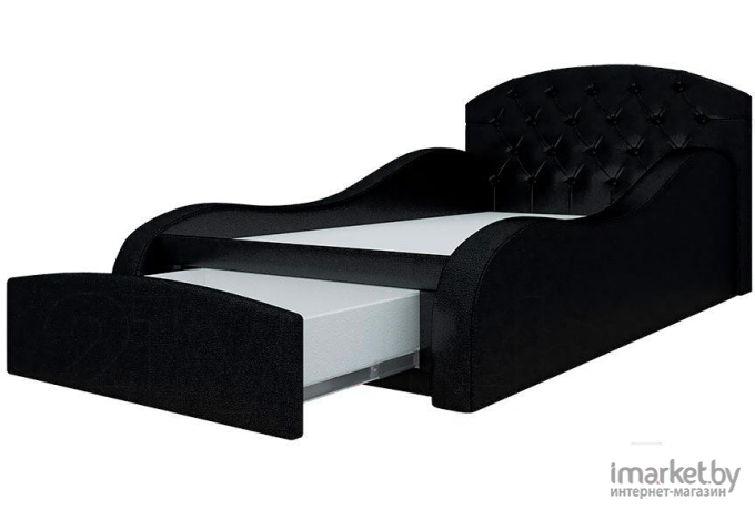 Кровать Mebelico Майя 10 кровать-тахта 58231 экокожа черный