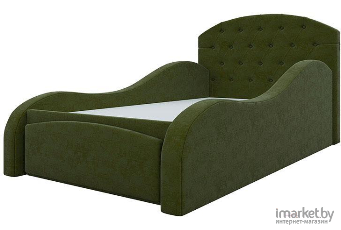 Кровать Mebelico Майя 10 кровать-тахта 58224 микровельвет зеленый