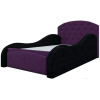 Кровать Mebelico Майя 10 кровать-тахта 58220 микровельвет фиолетовый/черный