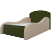 Кровать Mebelico Майя 10 кровать-тахта 58225 микровельвет зеленый/бежевый