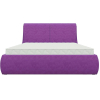 Кровать Mebelico Принцесса 25 двуспальная 58801 микровельвет фиолетовый