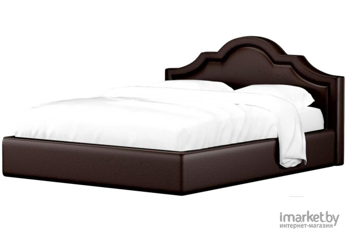 Кровать Лига Диванов Афина 160 экокожа коричневый (28509)