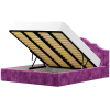 Кровать Лига Диванов Афина 160 микровельвет фиолетовый (28512)