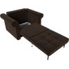 Кресло-кровать Лига Диванов Берли микровельвет коричневый (101284)