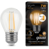 Светодиодная лампа Gauss LED Filament Шар E27 7W 550lm 2700K step dimmable 1/10/50 [105802107-S]