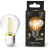 Светодиодная лампа Gauss LED Filament Шар E27 7W 550lm 2700K step dimmable 1/10/50 [105802107-S]