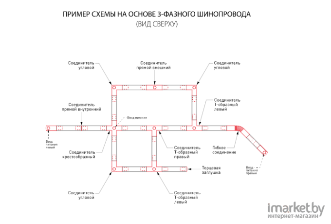 Шинопровод Elektrostandard TRL-1-3-100-WH белый