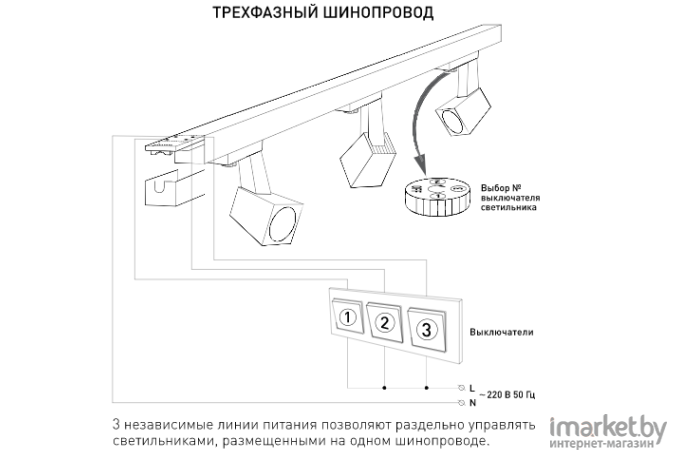 Шинопровод Elektrostandard TRL-1-3-100-WH белый