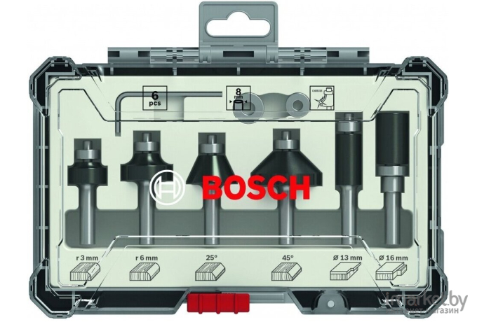 Фреза Bosch 8 мм 6 шт [2.607.017.469]