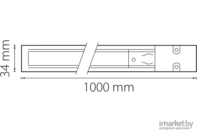 Шинопровод Lightstar Barra белый [504016]