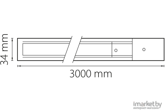 Шинопровод Lightstar Barra серый [502039]