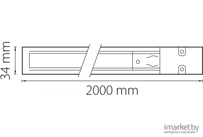 Шинопровод Lightstar Barra белый [504026]