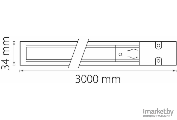 Шинопровод Lightstar Barra белый матовый [504035]