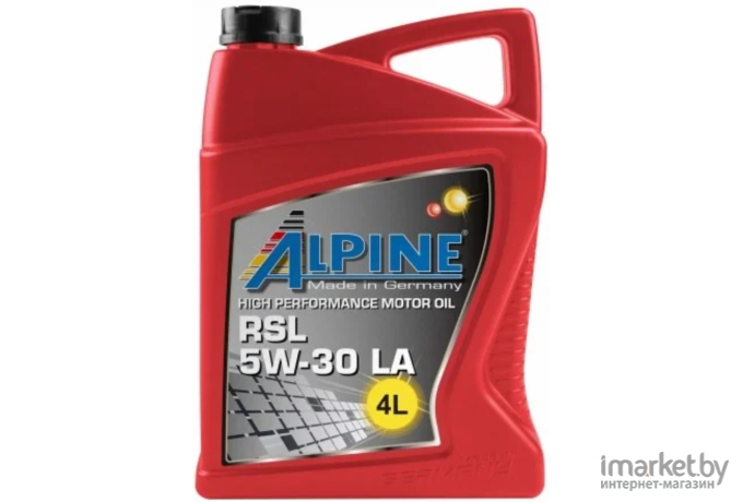 Моторное масло Alpine RSL 5W30 LA 4л [0100309]