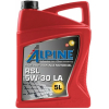 Моторное масло Alpine RSL 5W30 LA 5л [0100302]